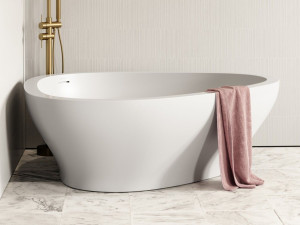 Треугольная ванна из смолы