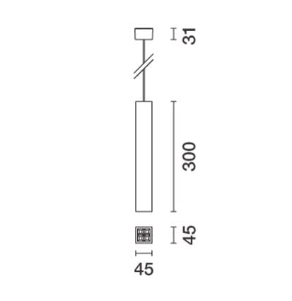 Алюминиевый светодиодный подвесной светильник iGuzzini Laser Blade XS ARCH-00056240 - Вид №4