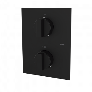 60110601 PREMIUM Черный Встроенный термостатический с запорным Черный GRB MIXERS