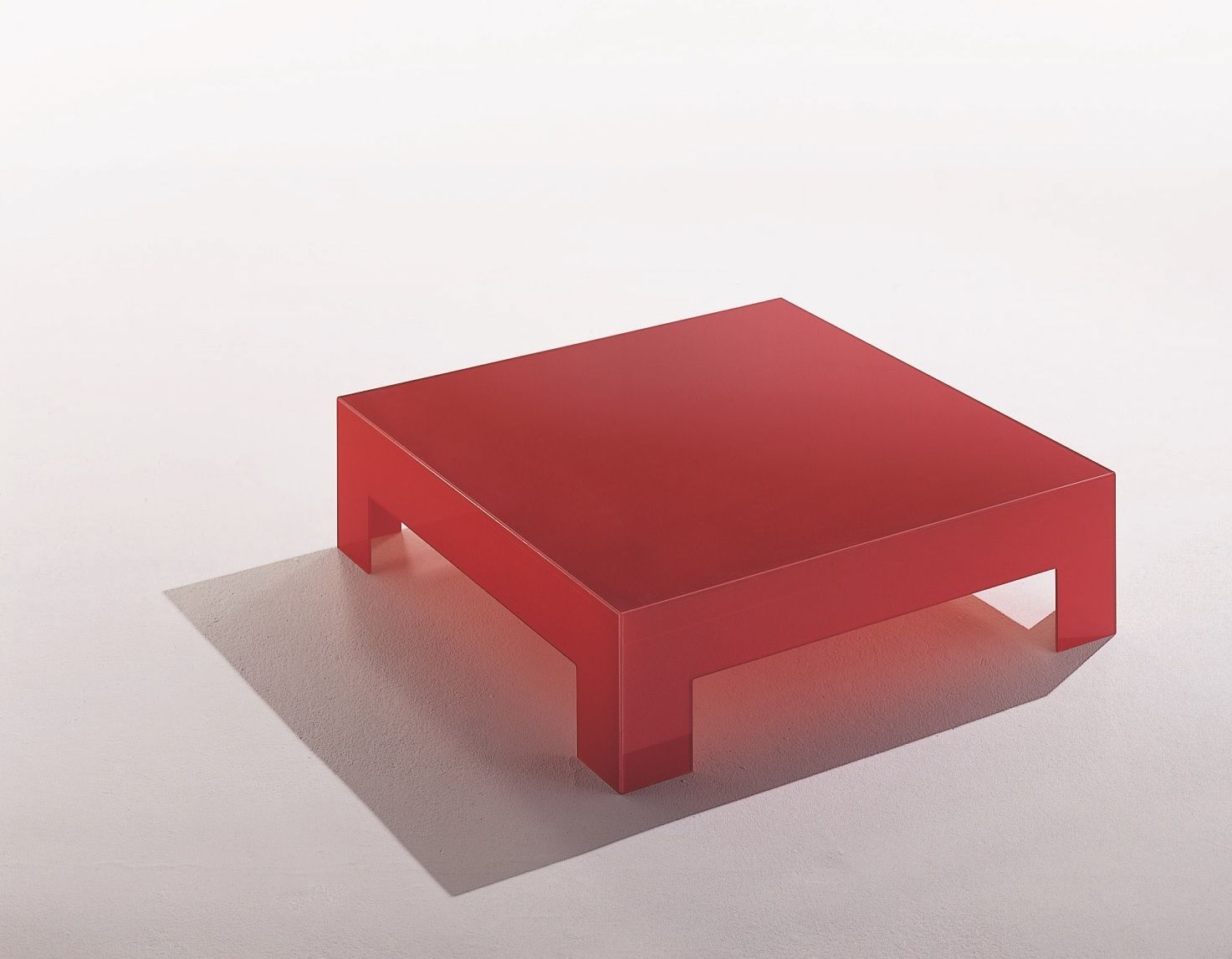 Хрустальный квадратный низкий журнальный столик Glas Italia ARCH-00107997 - Вид №3