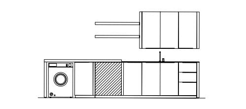 Модульный шкаф для белья Ideagroup пространство-время ARCH-00126832 - Вид №3