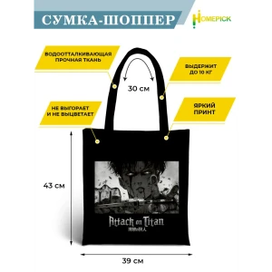 90910685 Сумка для покупок Homepick 43732 39x43 см 10 л оксфорд цвет черный STLM-1464983