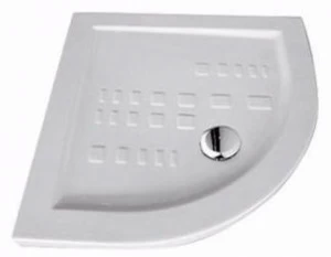 Olympia Ceramica Противоскользящий угловой керамический душевой поддон Ibis