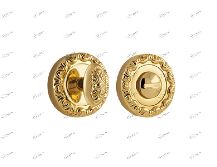 0WC075.6MM.01 Кнопка приватности с аварийной разблокировкой 6 мм Золото 24К Mestre 
