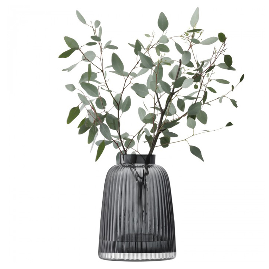 G1399-26-847 Ваза pleat 26 см серая LSA International  - Вид №2