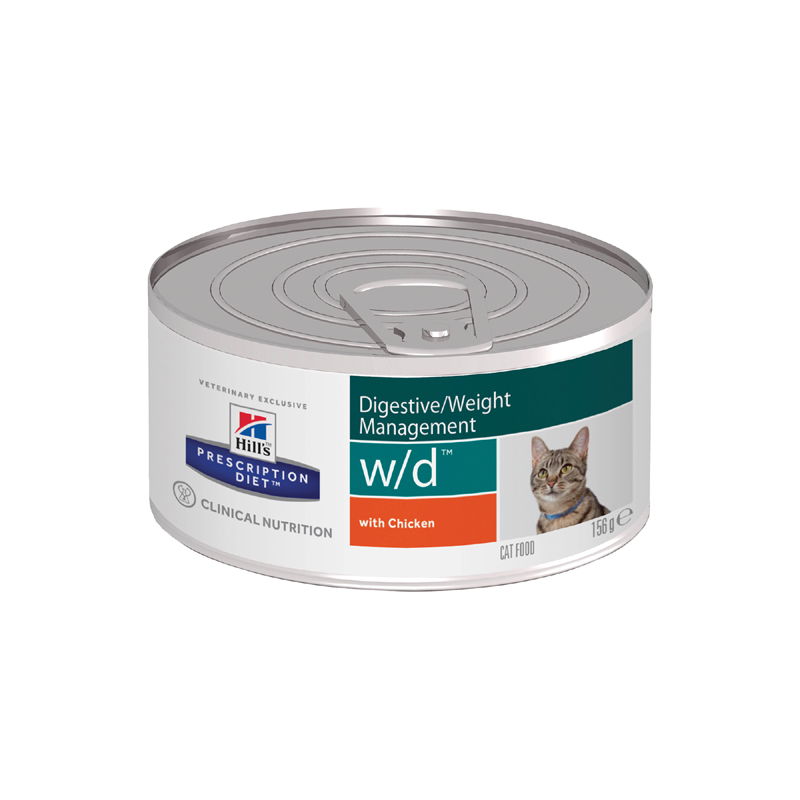 ПР0013267 Корм для кошек Hill"s Prescription Diet Feline W/D для поддержания веса, курица конс. Hill's 