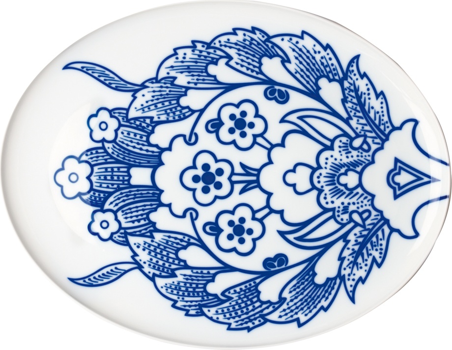 10524439 Sieger by Furstenberg Блюдо овальное Sieger by Furstenberg "Комната чудес" 33см Фарфор 