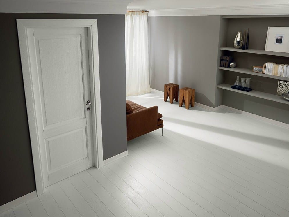 Открытая пористая лакированная деревянная дверь GAROFOLI классическая ARCH-00068955