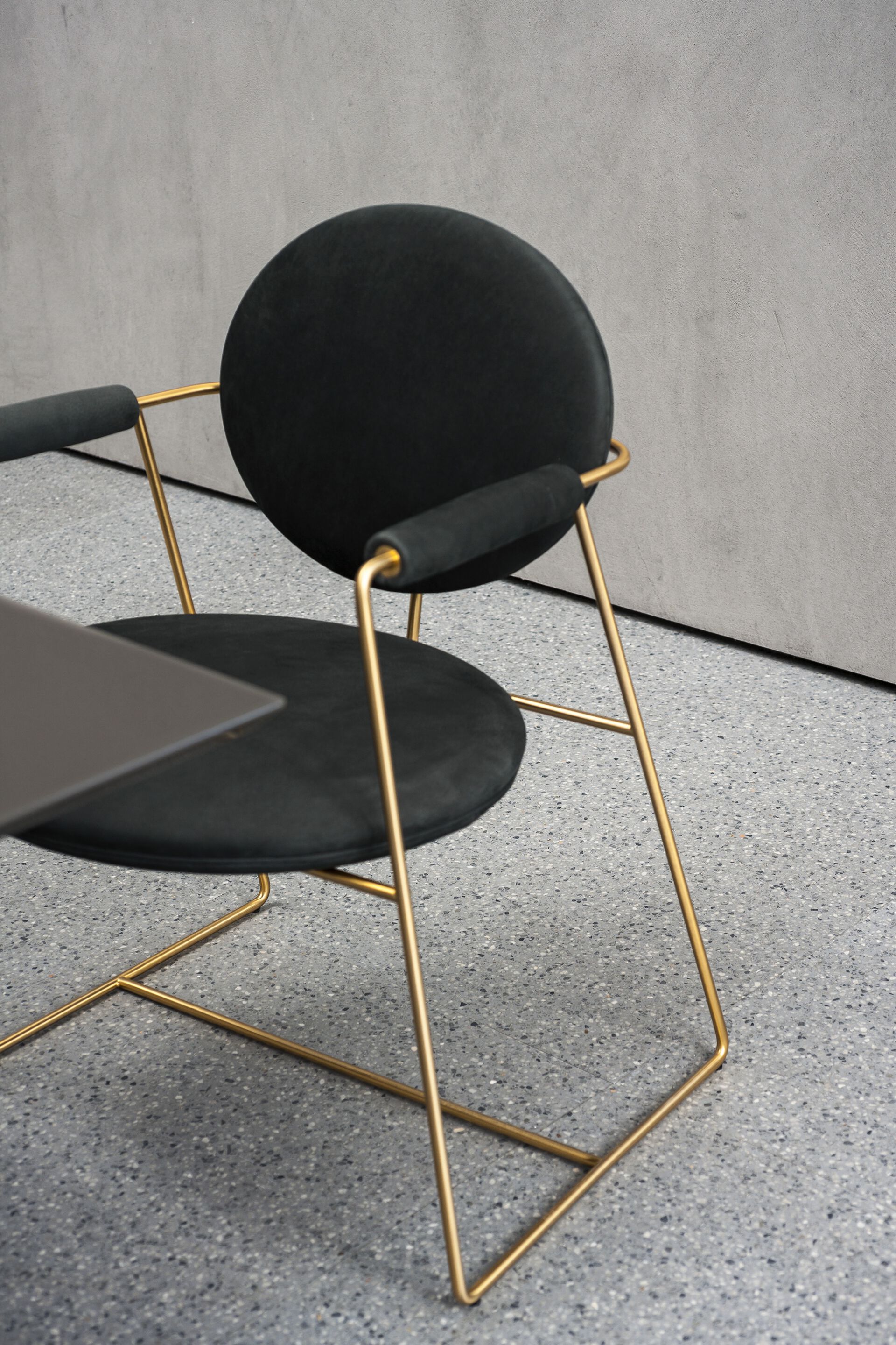 Кожаный мягкий стул с подлокотниками Baxter Gemma ARCH-00022542 - Вид №3