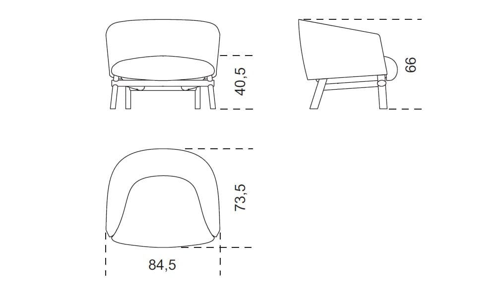 Тканевое кресло с подлокотниками Gallotti&Radice LIVRE ARCH-00034527 - Вид №8