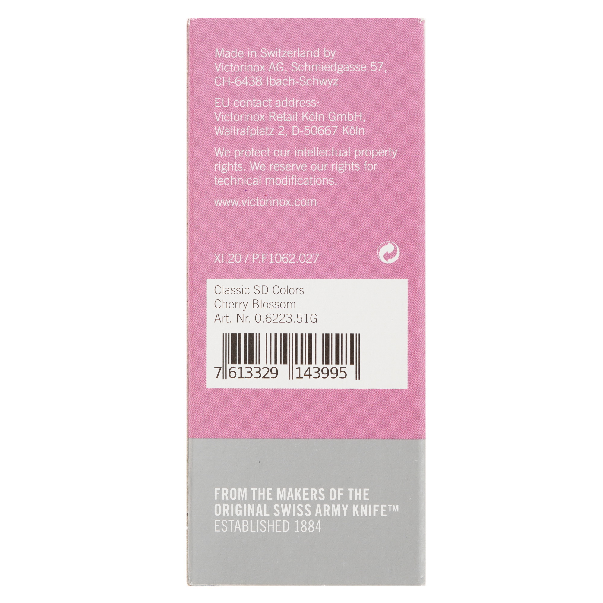 Швейцарский нож Victorinox Classic SD Colors Cherry Blossom 9011931 STDN-0089268 - Вид №7