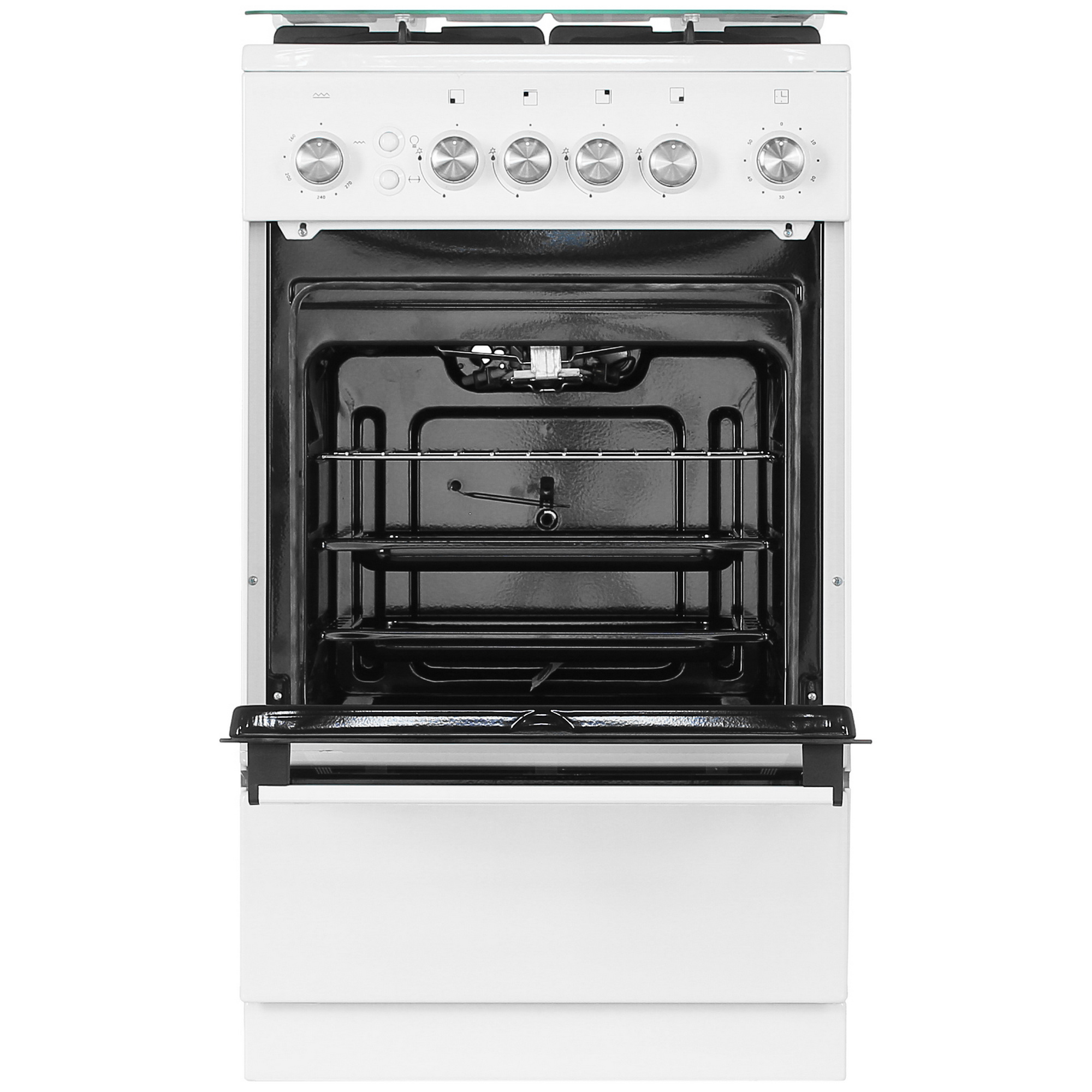 8195614 Газовая плита De Luxe 5040.30Г (КР) ЧР белый STDN-0131328 - Вид №6