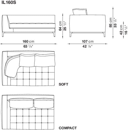 Угловой диван из ткани Maxalto Lucrezia Soft ARCH-00062457 - Вид №18