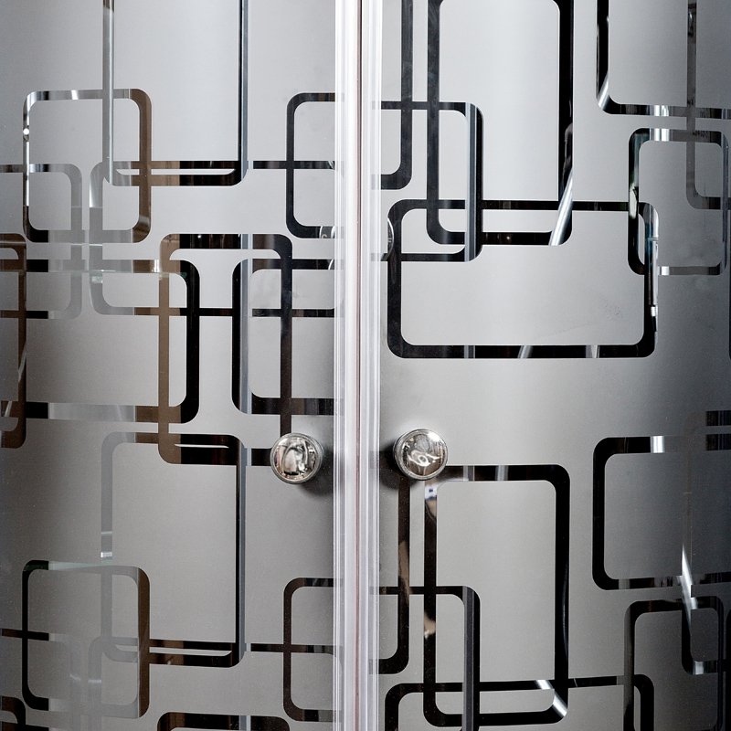 D09S Душевая кабина DETO Серия D BМ4510 LED с гм. BLACK - Вид №15