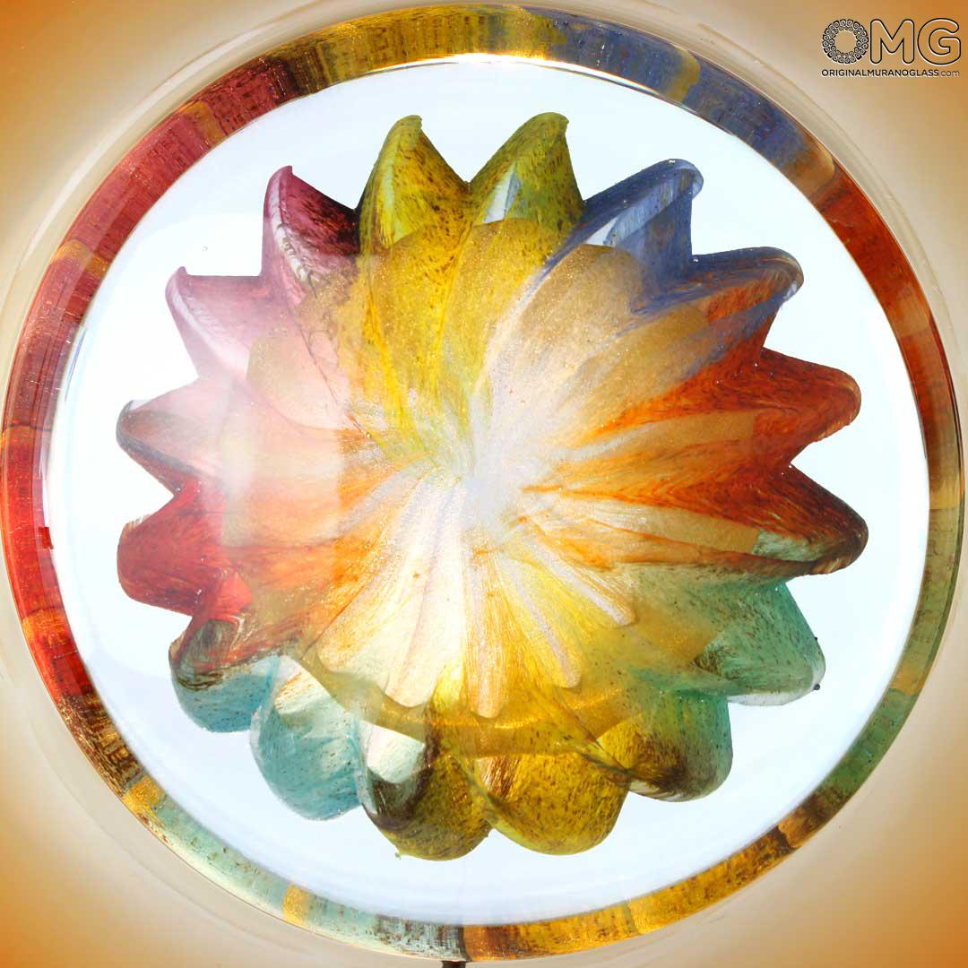 3919 ORIGINALMURANOGLASS Настольная лампа Закат - муранское стекло OMG 22 см  - Вид №1