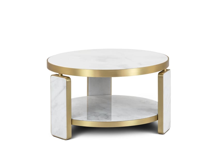Мраморный круглый журнальный столик JOSÉ LEITE DE CASTRO GUISE 1 ARCH-00036731