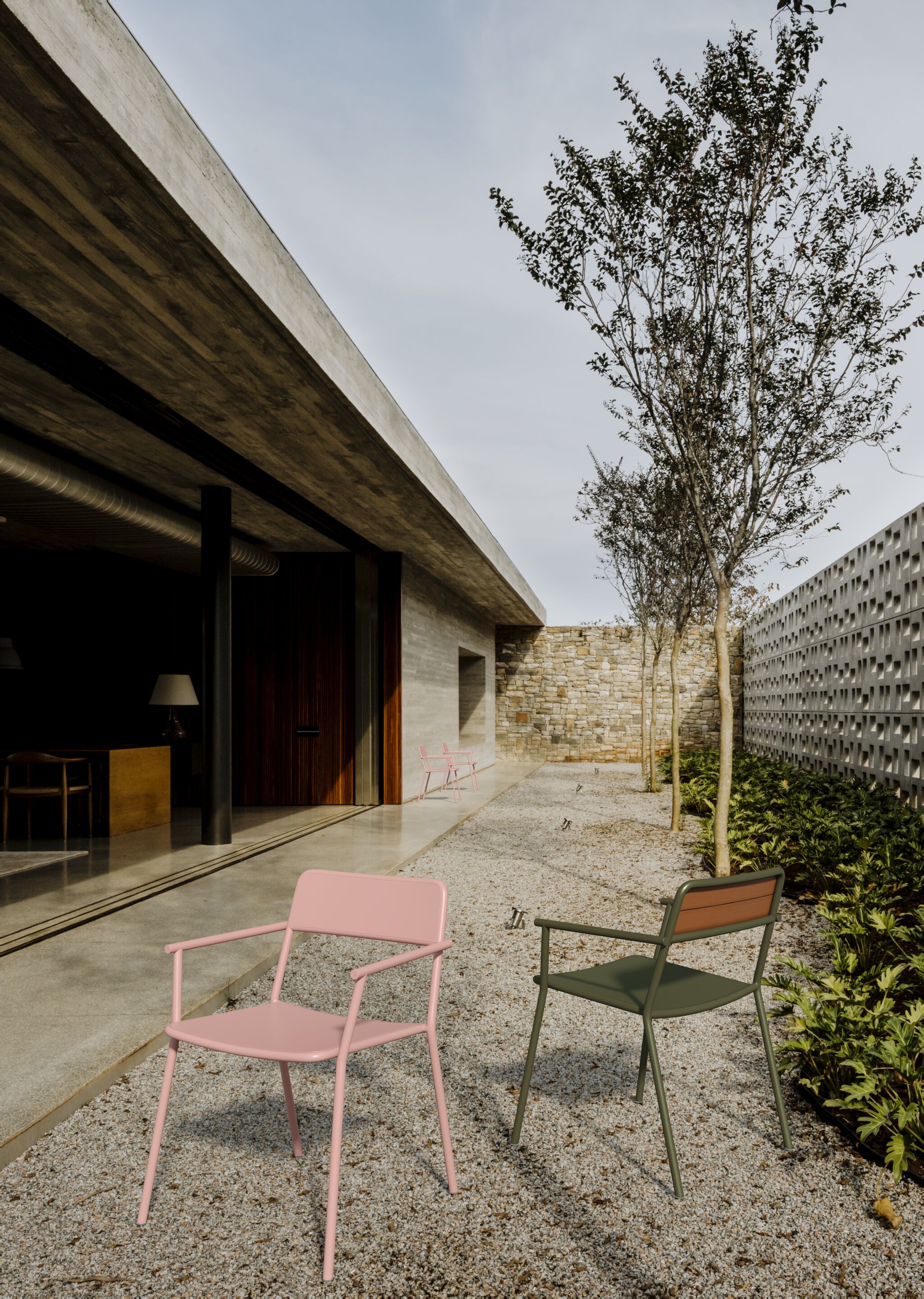 Стул из алюминия и тика YAAZ Edi ARCH-00122283 - Вид №5