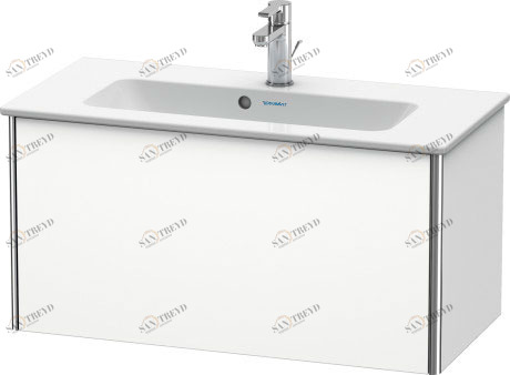 XS406601818 Тумбочка подвесная компакт XSquare #XS4066 810 x 388 мм Белый матовый, декор Duravit