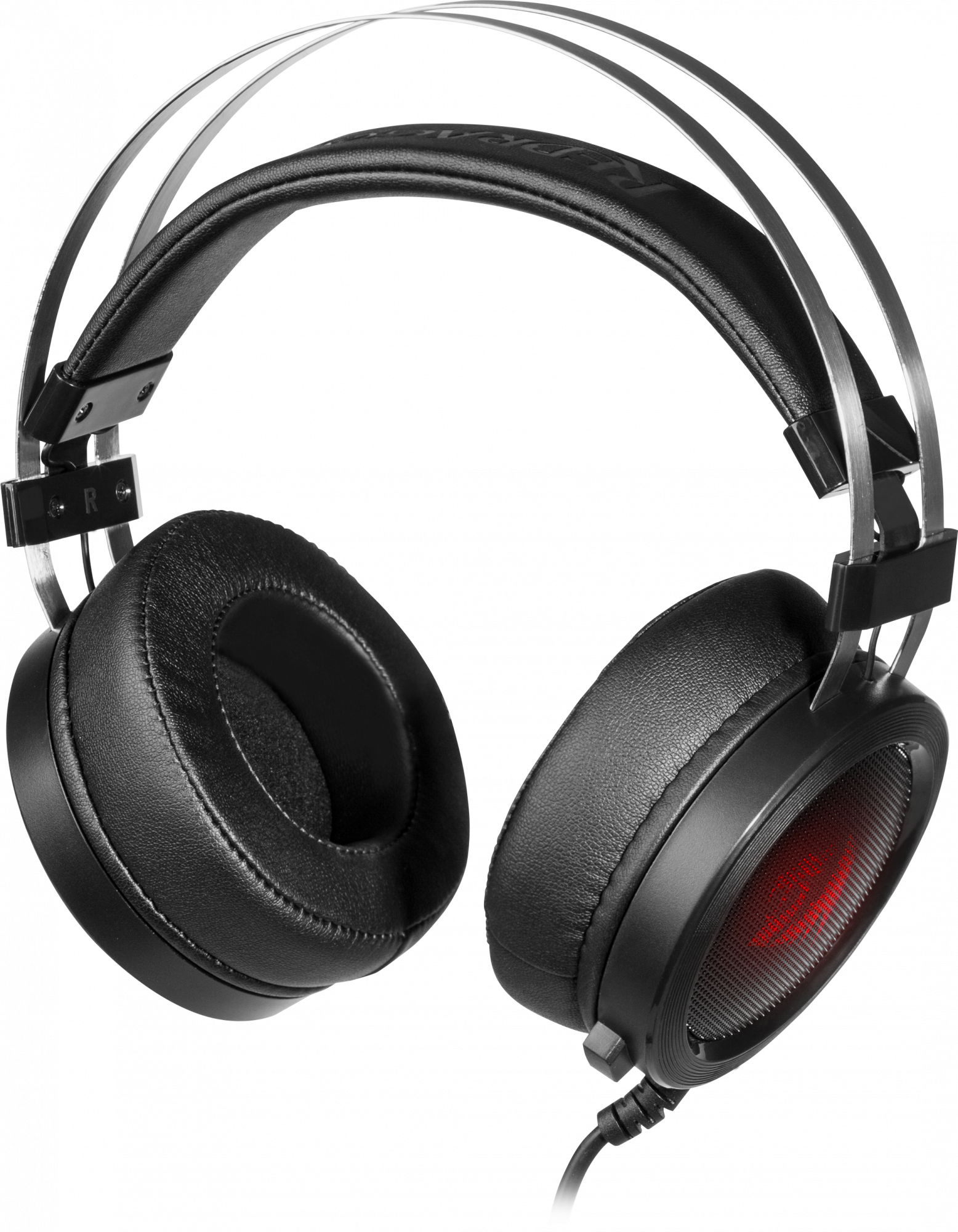 75064 игровая гарнитура scylla черный+красный, кабель 2 м Redragon Santreyd 