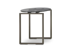 Высокий круглый Хрустальный журнальный столик