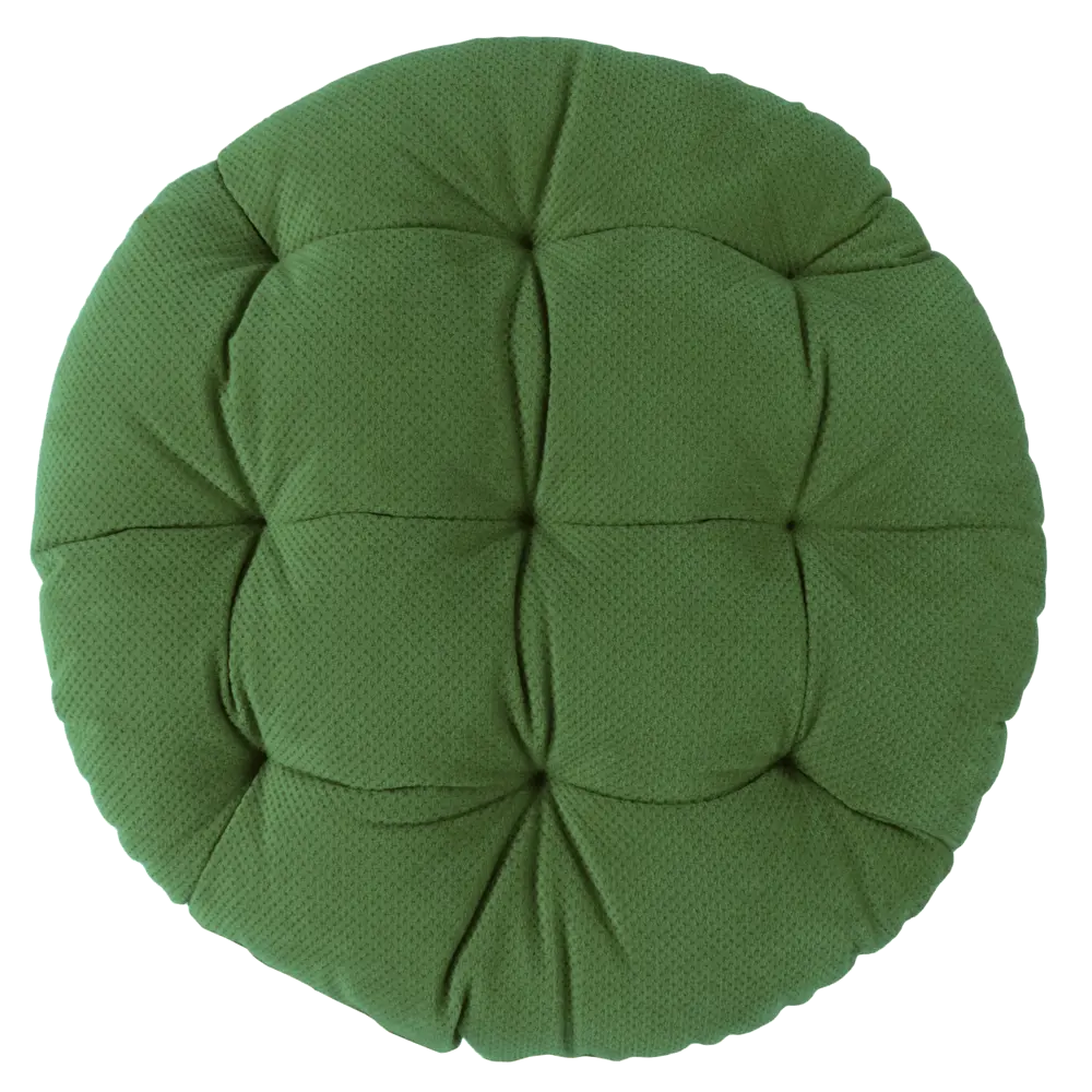 Подушка для стула Грид ø37 см цвет зеленый LINEN WAY STLM-2149756