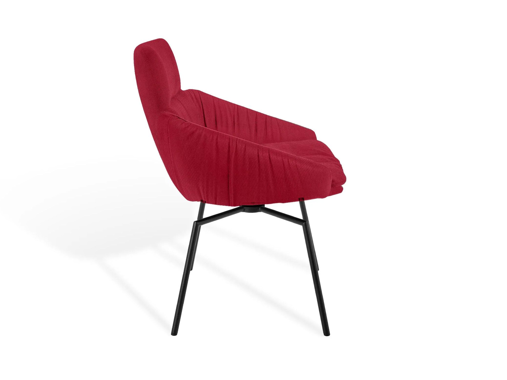 Мягкий стул с крестообразной рамой и низкими подлокотниками KFF Faye Casual ARCH-00100054 - Вид №2