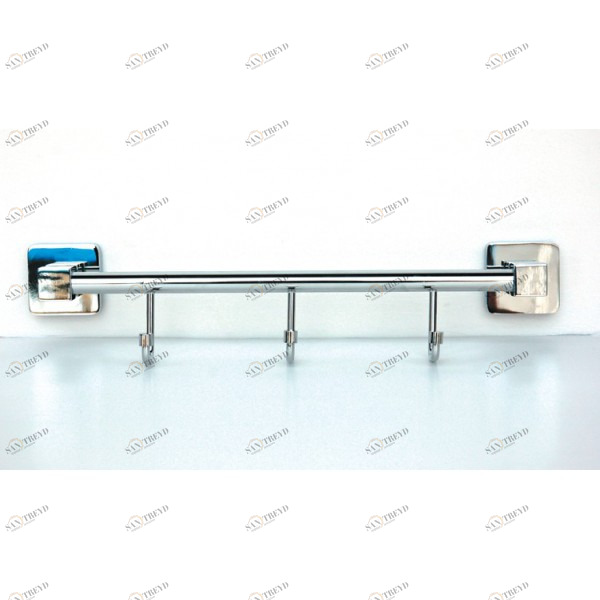 Полотенцедержатель трубчатый 3 крючка Rainbowl (Турция) Cube 2731-3 sun-id-562022