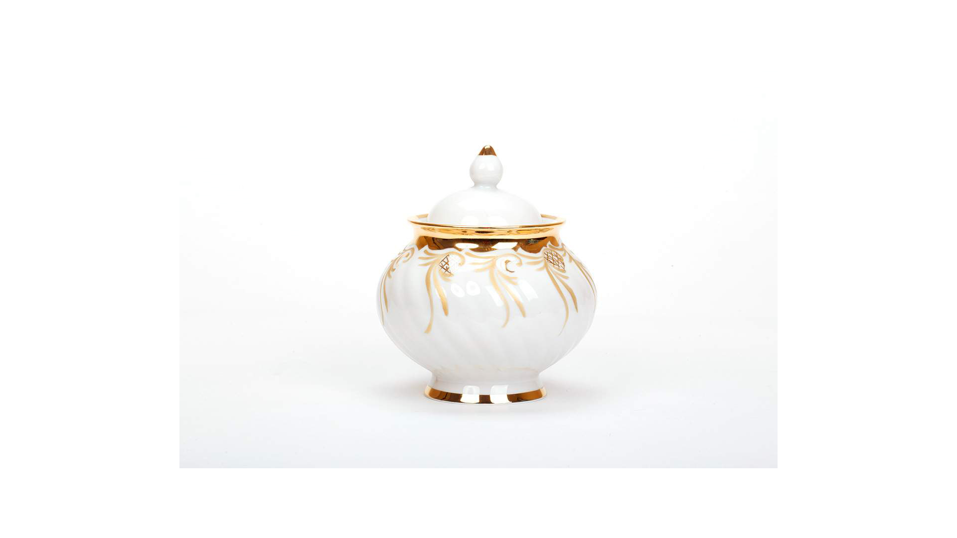 10618101 Дулевский фарфор Сервиз чайный 6/15 "Голубая роза" "Золотистый" Фарфор  - Вид №2