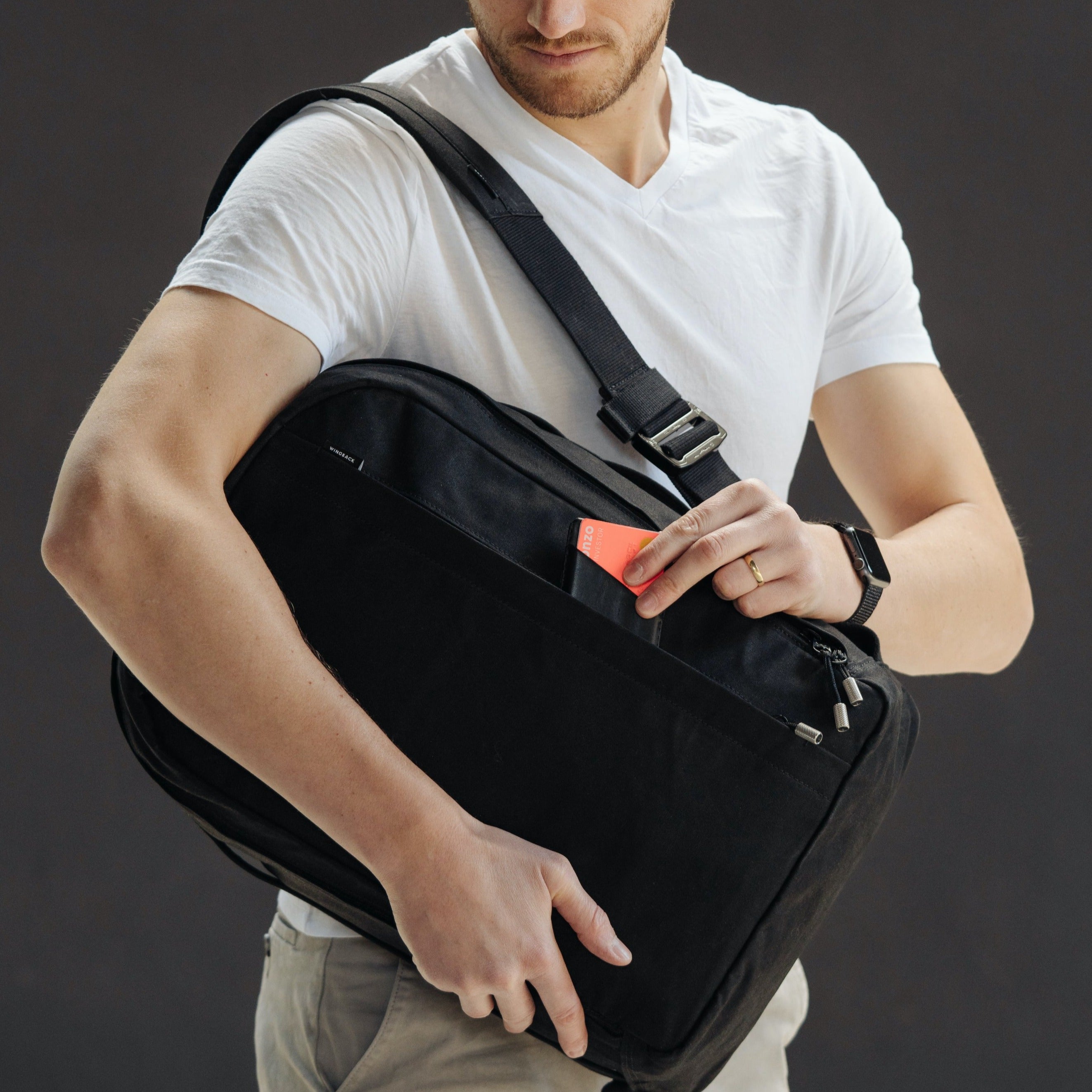 W301BLA-CHA-STE Everyday Pack 21 л — уголь / нержавеющая сталь Wingback  - Вид №15