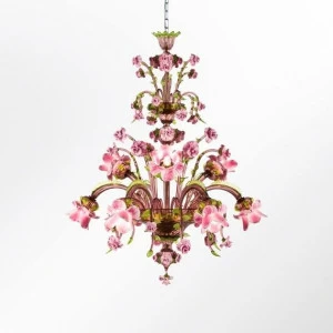 MULTIFORME Подвесной светильник из муранского стекла Rosae rosarum