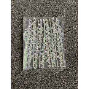 Елочная игрушка Сосулька KREAFORTA 1.6x12 см серебристый 12 шт.