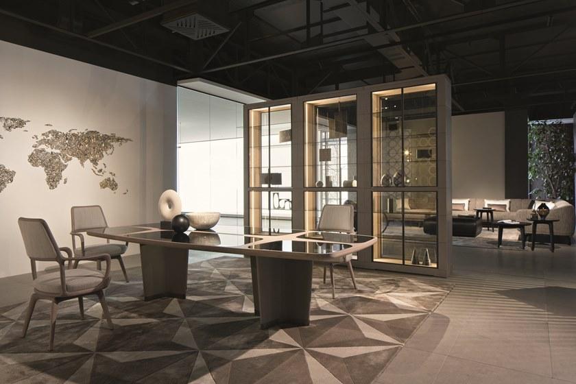 Giorgetti Прямоугольный шелковый коврик с геометрическими мотивами sun-id-1461534 - Вид №1