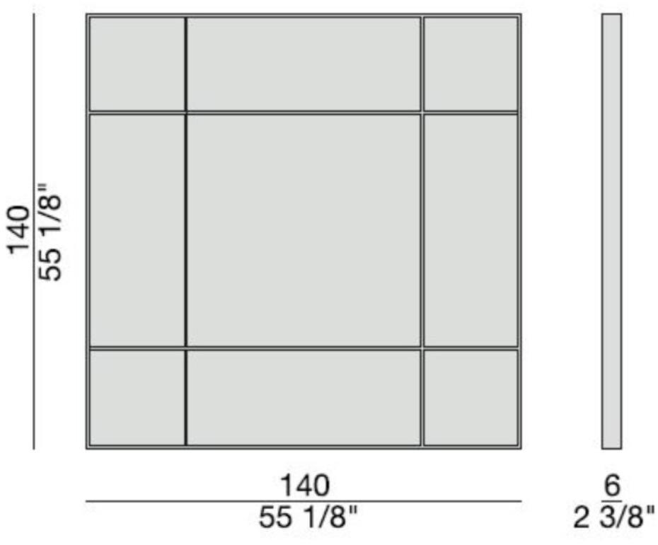 Porada Квадратное настенное зеркало Iron sun-id-1374328 - Вид №4