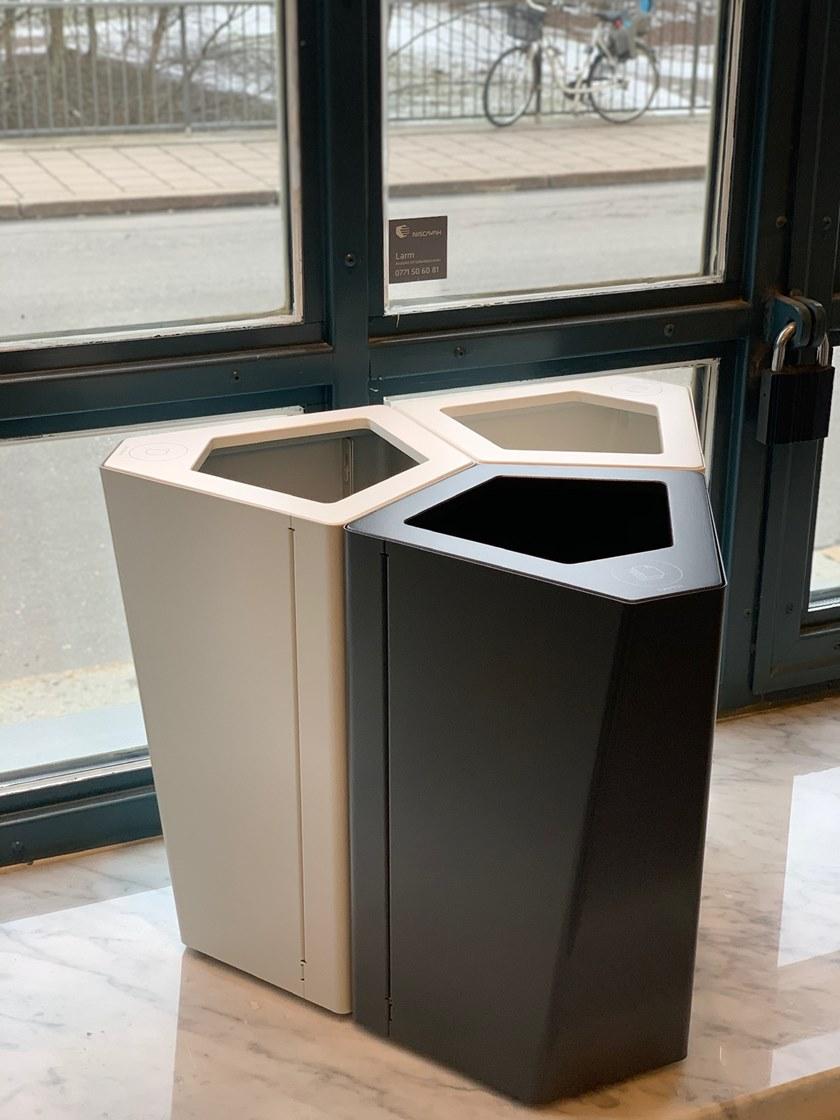 TreCe Контейнер для мусора из стали с крышкой для раздельного сбора мусора sun-id-1404602 - Вид №4