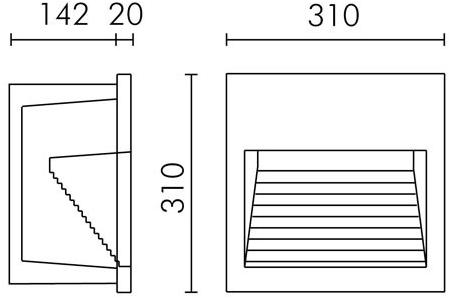 SIMES Светодиодный ступень из литого под давлением алюминия Eos sun-id-1392202 - Вид №8