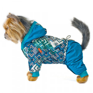 ПР0051083 Комбинезон для собак Сити синий 4 32см HAPPY PUPPY
