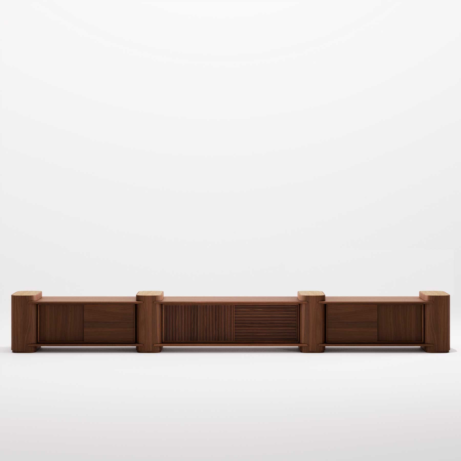 Секционная деревянная двухсторонняя решетка Wewood Path ARCH-00130012 - Вид №6