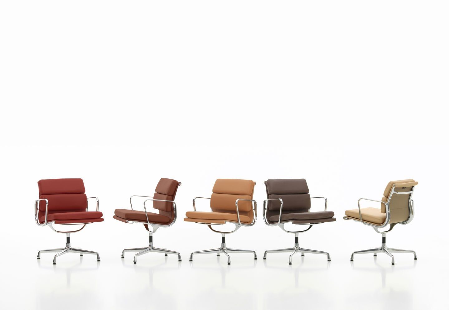 Кожаный стул с подлокотниками VITRA Eames Soft Pad Group ARCH-00088842 - Вид №3