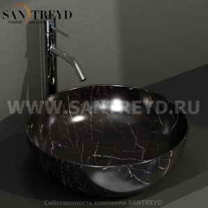 B6T45PN Накладная раковина на столешницу  круглая Ceramica Globo T-EDGE