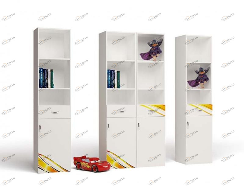 Стеллаж узкий ABC-KING Champion белый сторона правая) 4631148283992