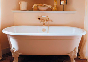 Gentry Home Bexley Cast iron bathtubs with feet Dark nickel GH101673  - Вид №1