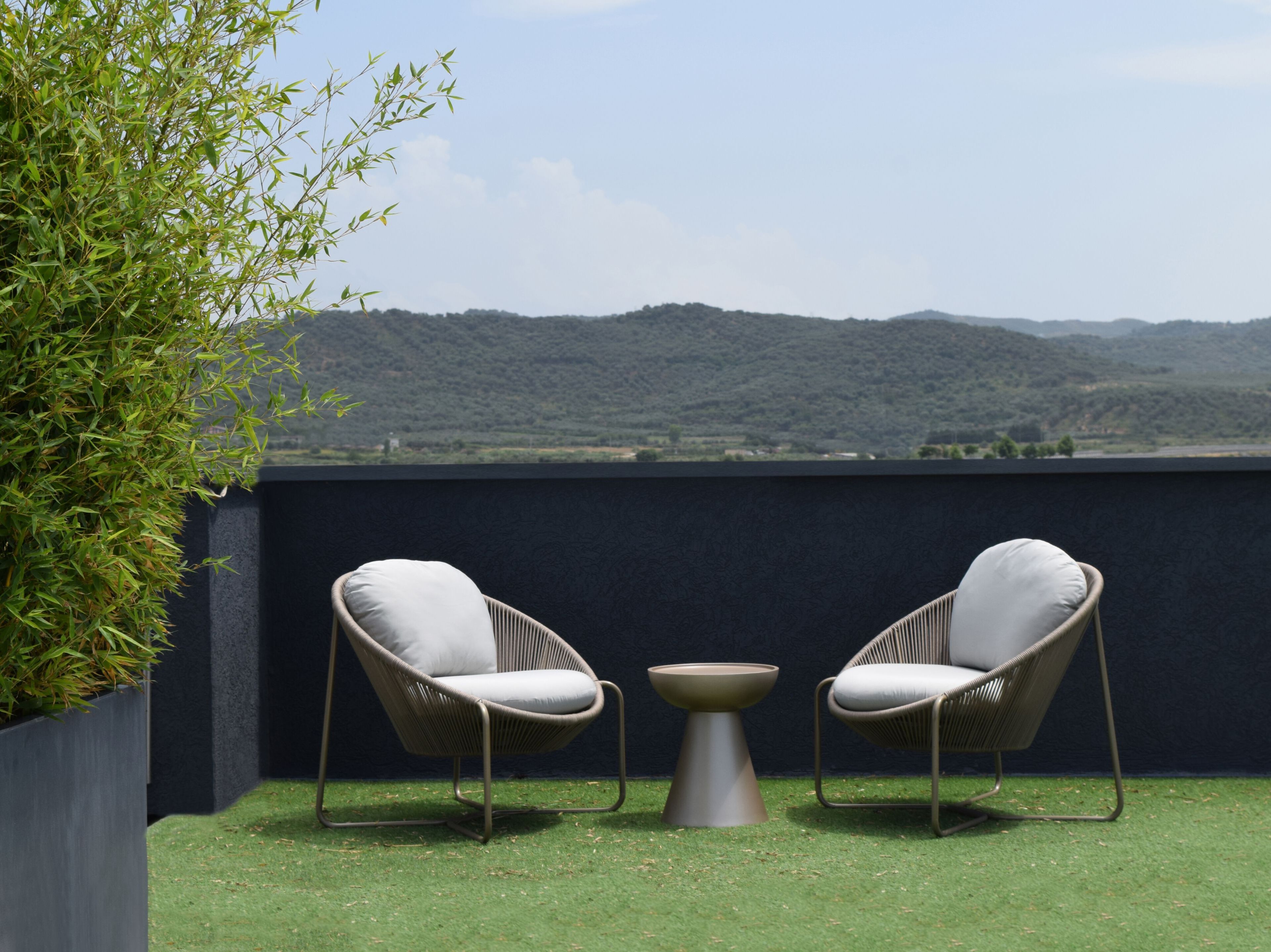 Веревочное и алюминиевое садовое кресло ABLE NOEMA ARCH-00046744 - Вид №6