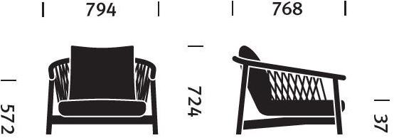 Herman Miller Кресло из дерева и ткани с подлокотниками Crosshatch sun-id-1451710 - Вид №15