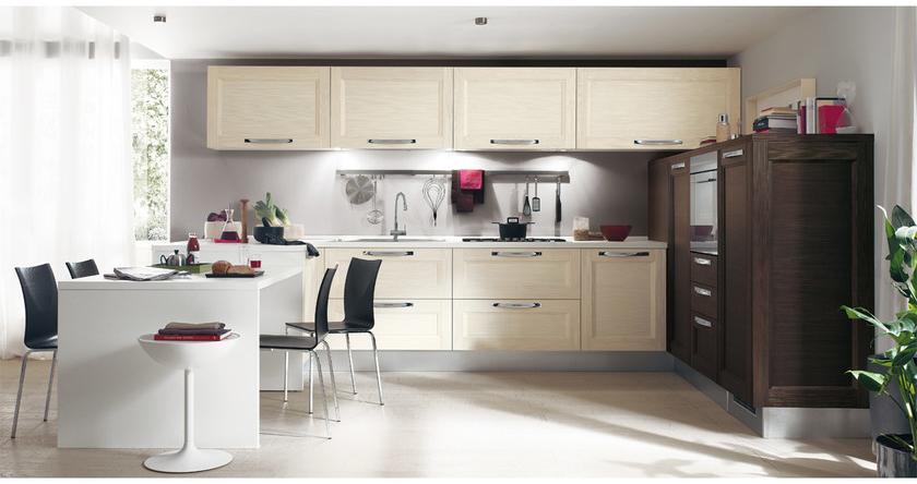 Cucine Lube Встроенная кухня из массива дерева с ручками Georgia sun-id-1495089 - Вид №2