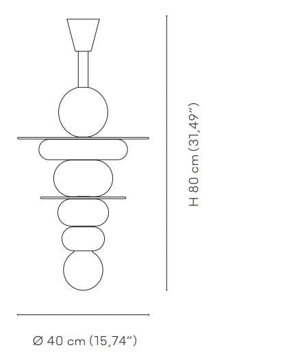 Подвесной светильник ручной работы из дутого стекла VENINI Флоренция ARCH-00027202 - Вид №2