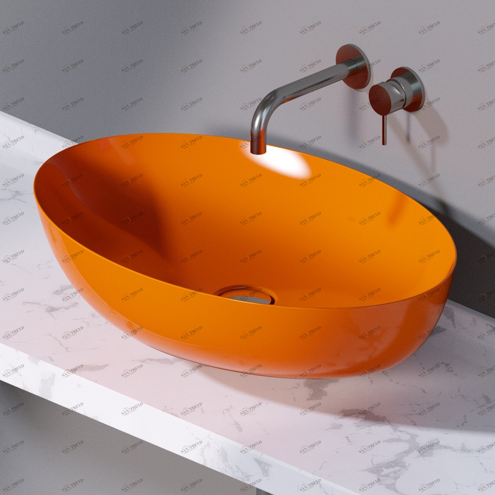 L600114 Накладная раковина на столешницу  овальная A. e T. Italia ELITE AeT ITALIA