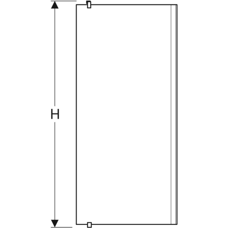 502.013.00.5 Душевая боковая перегородка IDO Showerama 10-20 Geberit  - Вид №3