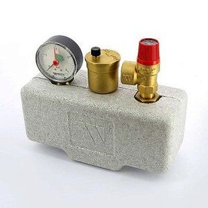 Группа безопасности котла WATTS KSG 30 ISO 3 бар 50 кВт с теплоизоляцией сталь