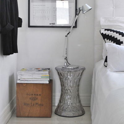 Приставной столик круглый прозрачный 30 см K-LT-1 GRAUM  304091 Прозрачный  - Вид №2