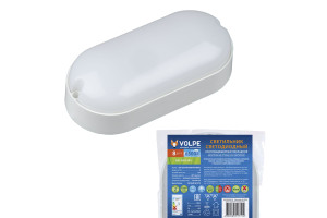 15968619 Светодиодный светильник влагозащищенный, овал 225 8W/6500К IP65 WHITE UL-00005133 Volpe ULW-Q